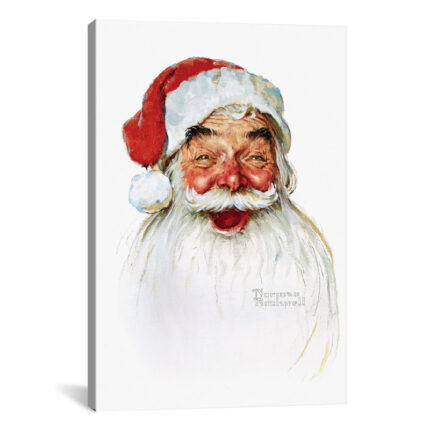 ” Santa Claus ” by Norman Rockwell - Chic Decora