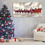" Santa Claus With Reindeer Sledge " - Image 2