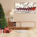 " Santa Claus With Reindeer Sledge " - Image 3