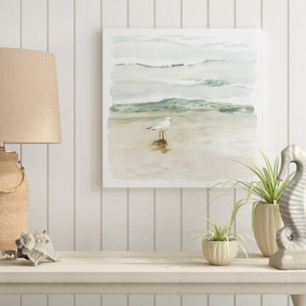 ” Seagull Cove I ” by Victoria Borges Painting Print - Chic Decora