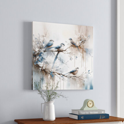 ” Serene Moments: Watercolor Birds “ - Chic Decora