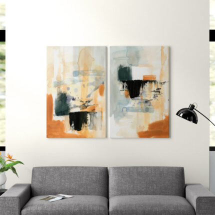 " Seria III " 2 - Pieces Painting Print