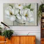 " Shiplap Magnolias " Painting Print