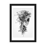 " Skull B&W " by Riza Peker