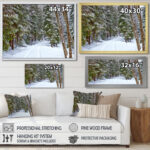 " Snowy Road In The Forest " - Image 3