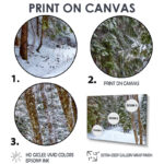 " Snowy Road In The Forest " - Image 4