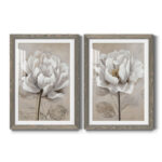 "Soft White I" 2-Piece Painting Print Set - Image 5