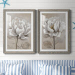 "Soft White I" 2-Piece Painting Print Set - Image 2