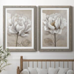 "Soft White I" 2-Piece Painting Print Set - Image 4