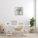 " Soothing Eucalyptus Flower Herb Arrangement Rustic Jar " by Nan - Image 4