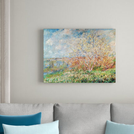 ” Spring, 1880 ” by Claude Monet Painting Print - Chic Decora