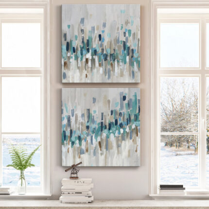 ” Staccato Blue I ” 2 – Pieces - Chic Decora
