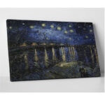 " Starry Night Over Rhone " by Vincent Van Gogh - Image 4