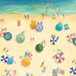 " Summer Beach Fun " by Avery Tillmon Painting Print