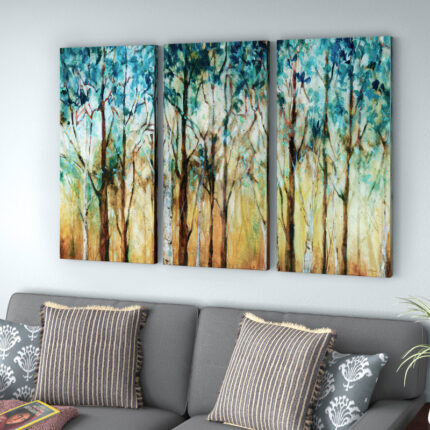 ” Sunlit Birch Grove ” 3 – Pieces - Chic Decora
