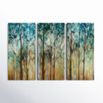 " Sunlit Birch Grove " 3 - Pieces - Image 2