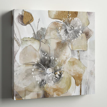 ” Taupe Spring Poppy II “ - Chic Decora