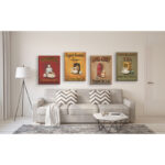 " Tea Time! Vintage Tea Signs; Earl Gray, English Breakfast, Chamomile And Peppermint " by Gregory Gorham 4 - Pieces - Image 3