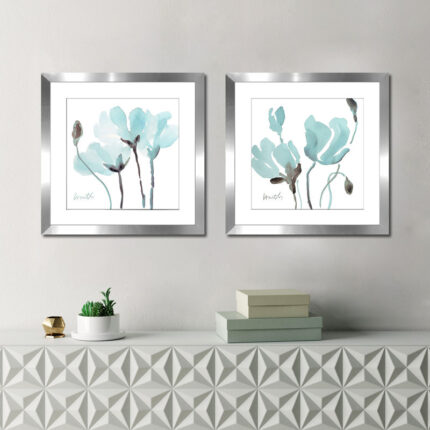 ” Teal Magnolias I ” 2 – Pieces - Chic Decora