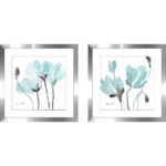 " Teal Magnolias I " 2 - Pieces - Image 3