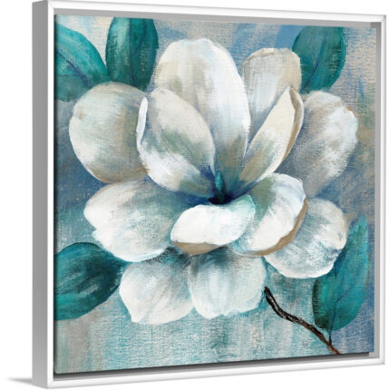 ” Teal Magnolias II ” Painting Print - Chic Decora