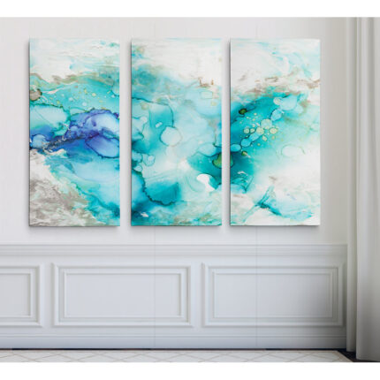 ” Teal Marble ” 3 – Pieces - Chic Decora