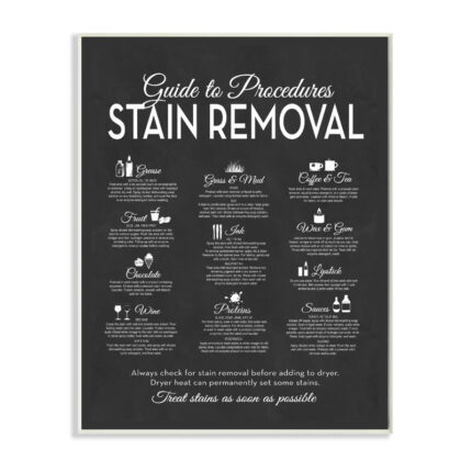 ” The Guide To Stain Removal ” by Lettered And Lined - Chic Decora