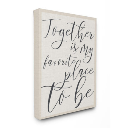 ” Together My Favorite Place To Be ” by Daphne Polselli - Chic Decora