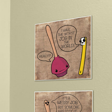 ” Toothbrush And Plunger ” by Enrique Rodriquez - Chic Decora