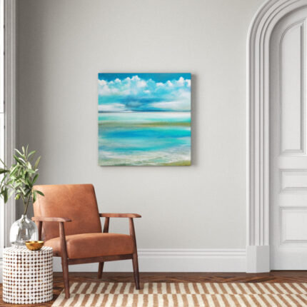 ” Tranquility By The Sea II ” Painting Print - Chic Decora