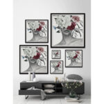 " Trendy Crown Florals " by Marmont Hill - Image 4