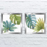 " Tropical Blush VII " 2 - Pieces - Image 2