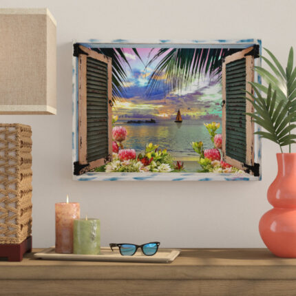 ” Tropical Window To Paradise III ” by Leo Kelly - Chic Decora