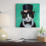 " Tuxedo Cat " Painting Print - Image 2