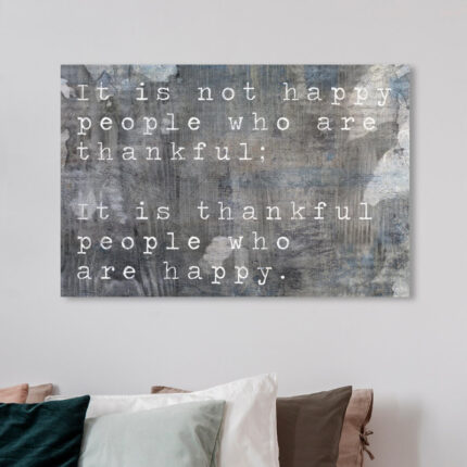 ” Typography And Quotes Happy People Inspirational Quotes And Sayings “ - Chic Decora