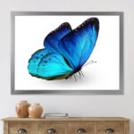 " Vibrant Blue Butterfly "