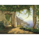 " View To The Amalfi Coast " by Carl Frederic Aagaard