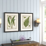 " Vintage Botanical Sketch VII " 2 - Pieces Painting Print