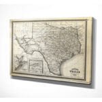 " Vintage Map Texas I " - Image 2