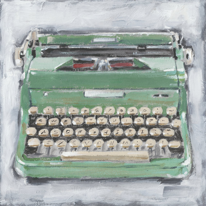 " Vintage Typewriter II " by Ethan Harper Painting Print - Image 1