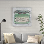 " Vintage Typewriter II " by Ethan Harper Painting Print - Image 2