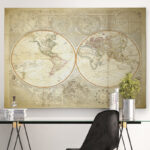 " Vintage World Map II "