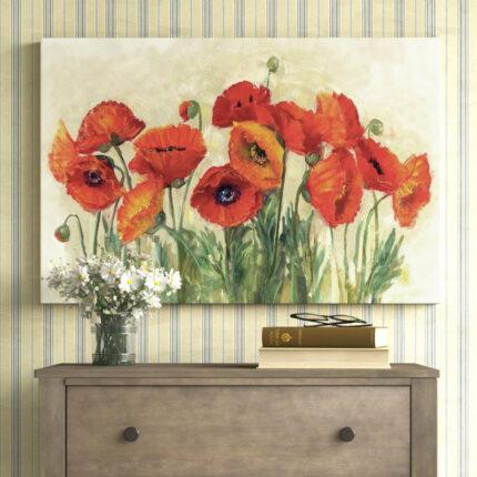 " Virant Poppies " by Carol Rowan