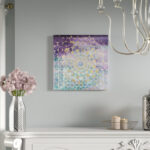 " Viridian Violet Mandala " Painting Print