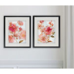 " Vivid Peonies " 2 - Pieces Painting Print - Image 2