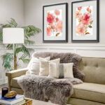 " Vivid Peonies " 2 - Pieces Painting Print - Image 3