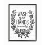 " Wash Your Hands Seriously Elegant Bathroom Word Design " - Image 2