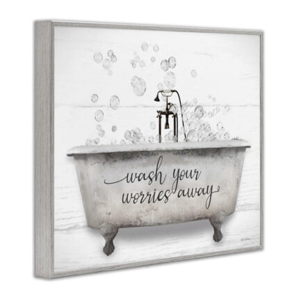 ” Wash Your Worries Away Tub Bubbles ” by Lori Deiter - Chic Decora