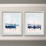 " Watercolor Boat Club I " 2 - Pieces - Image 8