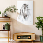 " Watercolor Equine Study I " Painting Print - Image 4